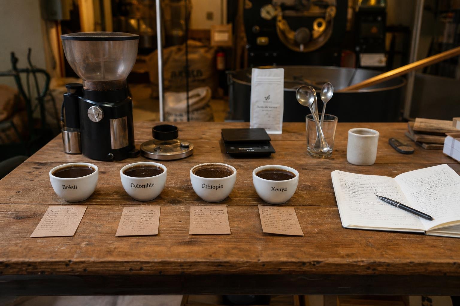 découvrez les caractéristiques gustatives uniques des cafés du brésil, de colombie, d’éthiopie et du kenya, et apprenez à reconnaître leurs différences de saveurs.