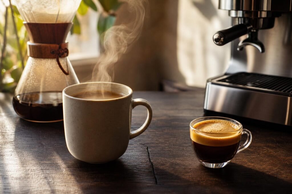 découvrez les différences de goût, de texture et de préparation entre le café filtre et l'espresso pour choisir votre café idéal.