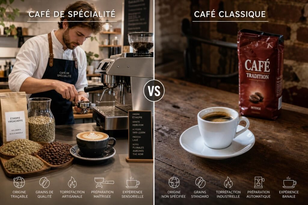 découvrez ce qu'est un café de spécialité : définition, critères essentiels et différences avec un café classique pour mieux apprécier chaque tasse.