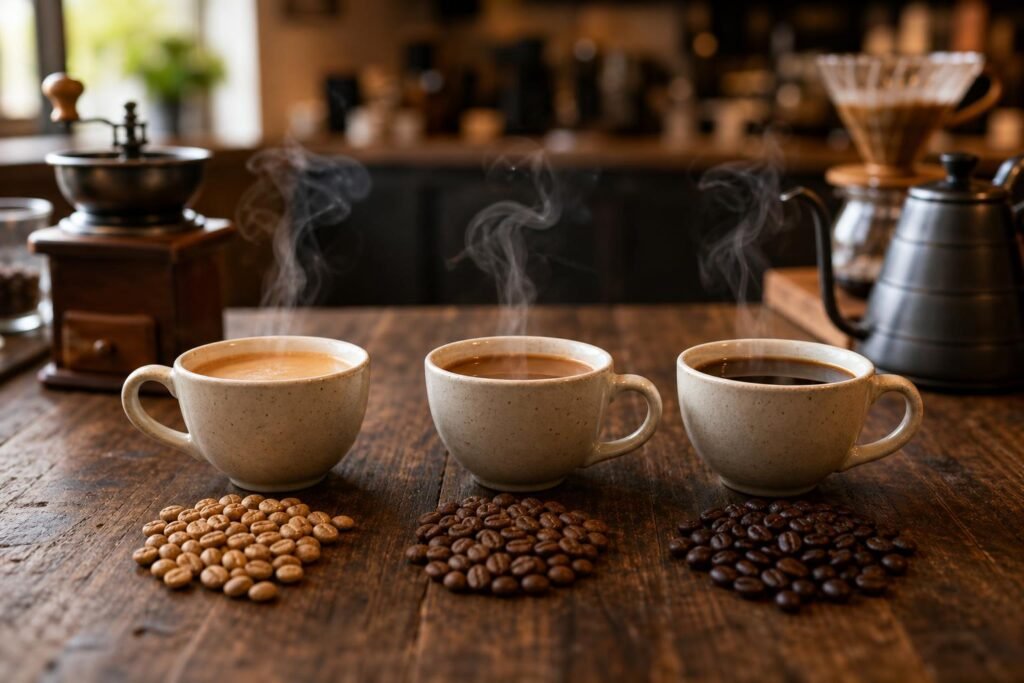 découvrez comment choisir entre une torréfaction claire, moyenne ou foncée selon vos préférences pour savourer un café parfaitement adapté à vos goûts.
