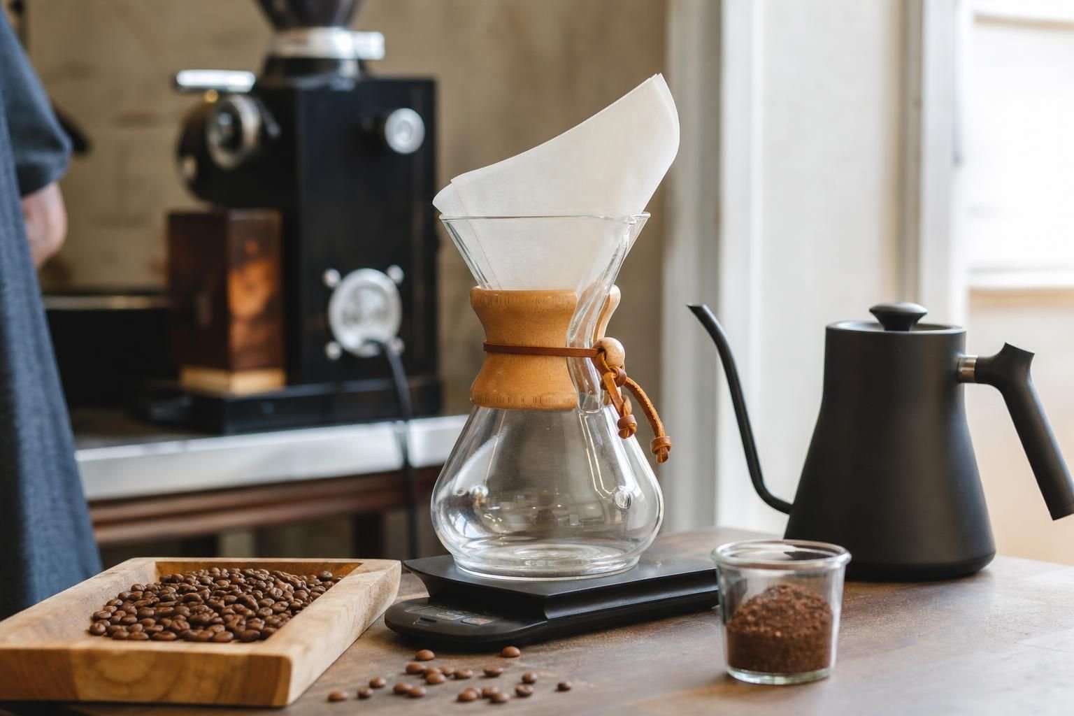 découvrez comment préparer un café parfait avec une chemex grâce à nos conseils sur le dosage, la mouture idéale et le temps d’infusion pour un café savoureux et équilibré.