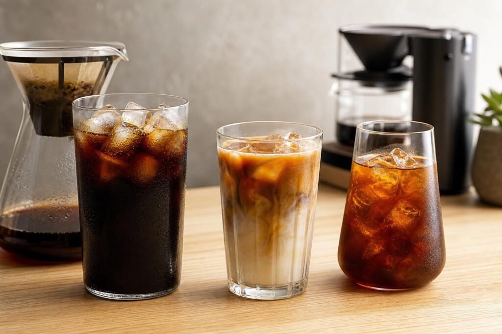 découvrez les différences entre le cold brew, l'iced coffee et le flash brew, ainsi que la méthode idéale à choisir pour savourer un café glacé parfait.