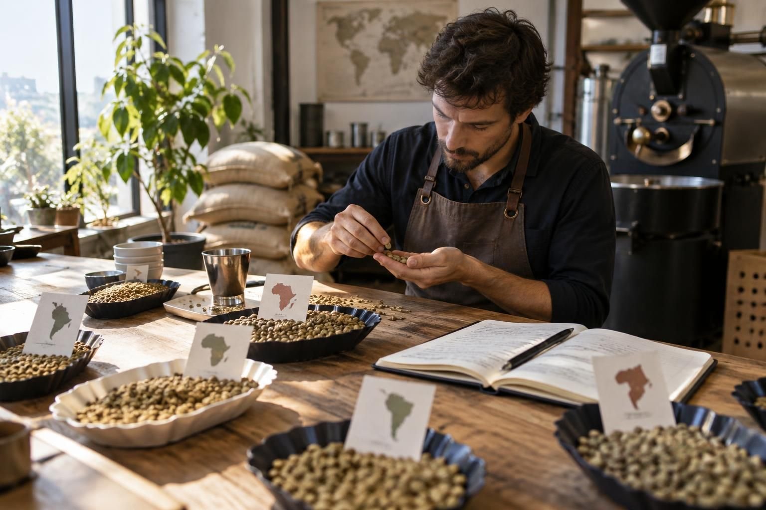 découvrez comment les torréfacteurs artisanaux sélectionnent leurs cafés : origine, qualité des grains, méthodes de culture et profils aromatiques.