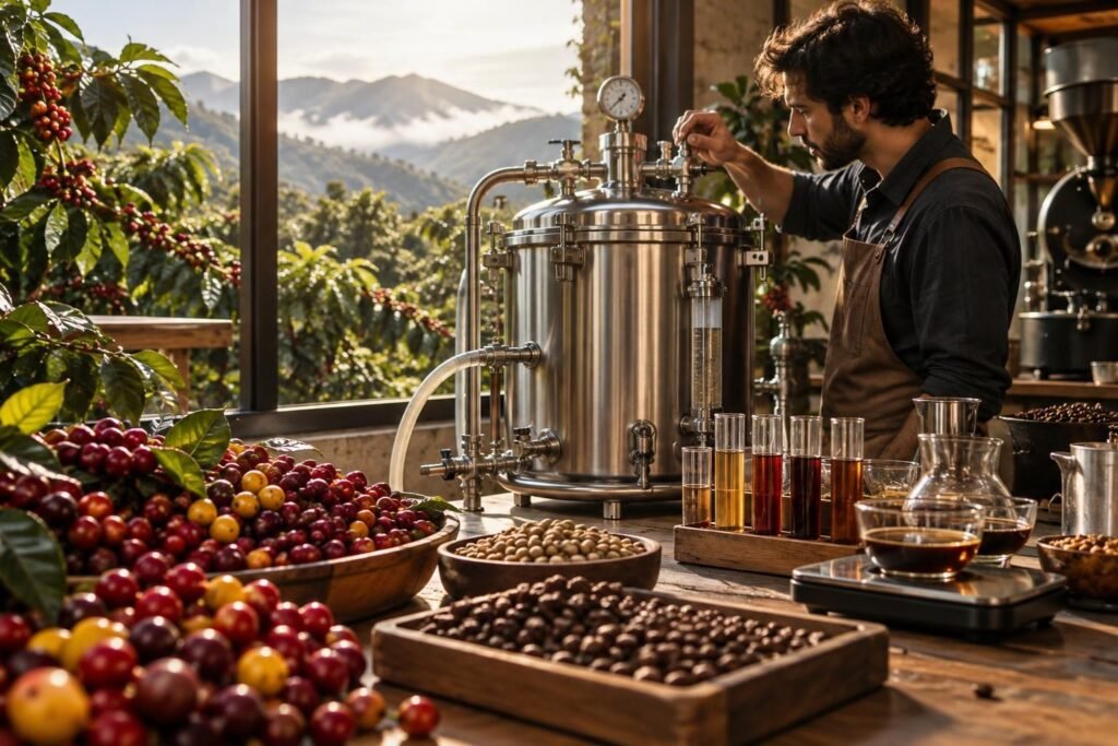 fermentation anaérobie, cafés rares et microlots : découvrez les innovations qui façonnent l’avenir du café de spécialité.